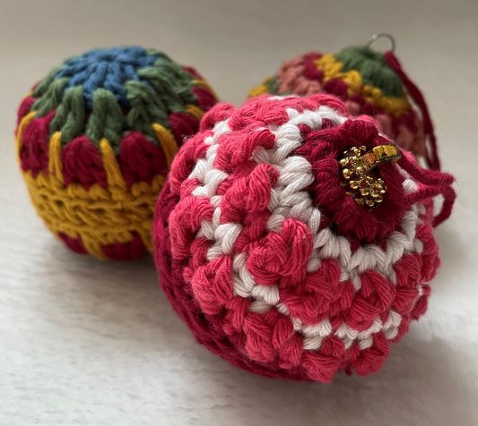 Christmas Bauble Crocheted Jackets